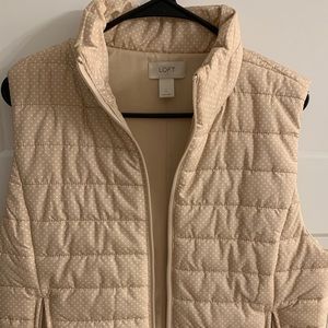 LOFT Polka Dot Puffer Vest